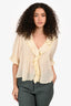 DÔEN Butter Yellow Cotton 'Henri' Top Size M