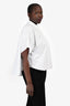 Rag & Bone White Cotton Short Sleeve Button Down Top Size L