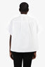 Rag & Bone White Cotton Short Sleeve Button Down Top Size L