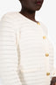 Rag & Bone White Cotton Gold Button Cardigan Size L