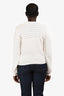 Rag & Bone White Cotton Gold Button Cardigan Size L