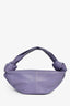 Bottega Veneta Lilac Leather Mini Double Knot Top Handle Bag