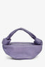 Bottega Veneta Lilac Leather Mini Double Knot Top Handle Bag