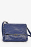 Marni Blue Leather Soft Medium Trunk Bag
