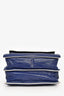 Marni Blue Leather Soft Medium Trunk Bag