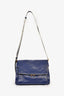 Marni Blue Leather Soft Medium Trunk Bag