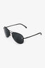 Pre-Loved Chanel™ 2025 Black CC Pilot Sunglasses