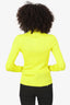 Balenciaga Yellow Ribbed Tech Turtleneck Sweater Size S