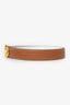 Hermés Gold/Blanc Epsom/Swift Reservable Gamma Belt 24MM