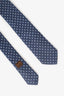 Hermès Blue Silk H Printed Tie
