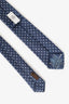Hermès Blue Silk H Printed Tie