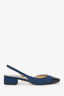 Veronica Beard Cecile Denim Cap-Toe Slingback Size 7.5