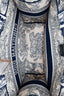 Christian Dior 2021 Navy/White Toile de Jouy Embroidered Medium Book Tote
