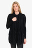 Theory Black Wool/Silk Open Cardigan Size P/TP