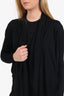 Theory Black Wool/Silk Open Cardigan Size P/TP