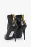 Giuseppe Zanotti Black Leather Heeled Ankle Boots Size 37