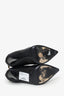 Giuseppe Zanotti Black Leather Heeled Ankle Boots Size 37