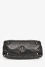 Valentino Black Leather Medium Rockstud 'Trapeze' Tote with Strap