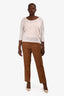 Akris Brown Cotton Pants Size 16