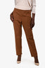 Akris Brown Cotton Pants Size 16