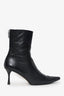Gucci Black Leather Pointed Toe Ankle Boots Size 8