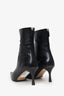 Gucci Black Leather Pointed Toe Ankle Boots Size 8
