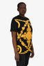 Versace Black Cotton Gold Baroque T-Shirt Size M Mens