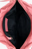 Balenciaga Pink Leather Motocyle Work Bag with Strap