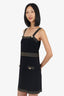 L'Agence Black/Gold Knit Dress Size M