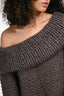 Mes Demoiselles Grey Mohair Cold Shoulder 'Sarah' Sweater Size 1