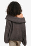 Mes Demoiselles Grey Mohair Cold Shoulder 'Sarah' Sweater Size 1
