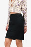 Gucci 2005 Black Midi Skirt Size 40