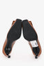 Roger Vivier Brown Leather Buckle Detail Heels Size 36