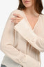 L'Academie Beige Sheer Long Sleeves Top Size XS
