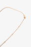 Pre-Loved Chanel™ 18K Rose Gold Diamond Extrait de Camélia Necklace