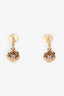 Pre-Loved Chanel™ 18k Rose Gold Diamond Extrait De Camelia Drop Earrings