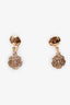 Pre-Loved Chanel™ 18k Rose Gold Diamond Extrait De Camelia Drop Earrings