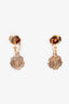 Pre-Loved Chanel™ 18k Rose Gold Diamond Extrait De Camelia Drop Earrings