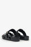 Louis Vuitton Black/Brown Leather Monogram Passenger Sandals Size 39