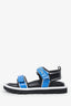 Louis Vuitton Black/Blue Pool Pillow Flat Comfort Sandals Size 39