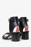 Louis Vuitton Black Leather New Wave Bom Dia Flat Sandals Size 39