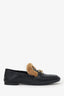 Louis Vuitton Black Calfskin Mink Upper Case Flat Loafers Size 39