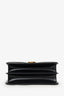 Burberry Black Leather TB Monogram Quilted Shoulder Bag