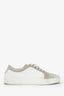 Pre-Loved Chanel™ White Velvet Calfskin CC Sneakers Size 38
