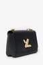 Louis Vuitton Black Epi Twist Flowers Chain Shoulder Bag MM