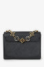 Louis Vuitton Black Epi Twist Flowers Chain Shoulder Bag MM