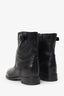 Prada Black Leather Moto Boots Size 39