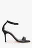 Manolo Blahnik Black Ankle Strap Heels Size 38.5