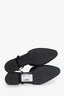 Pre-Loved Chanel™ Black Fabric Cap-Toe Slingback Flats Size 39.5