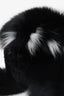 Vintage Fox Trim Black/White Hat Estimated Size S